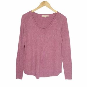 🎄3/$15 LOFT Rounded V Neck Lightweight Sweater XS